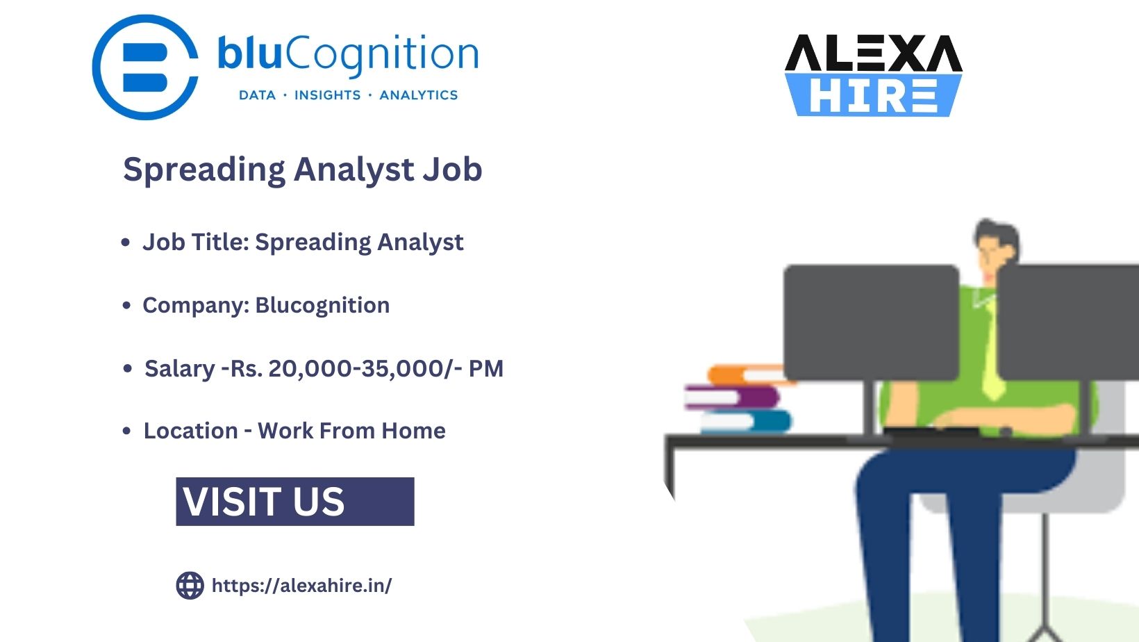 BLUCOGNITION Hiring Spreading Analyst Job| Apply Right Now