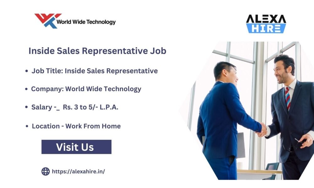 Inside Sales Representative Work From Home Job| Apply Now