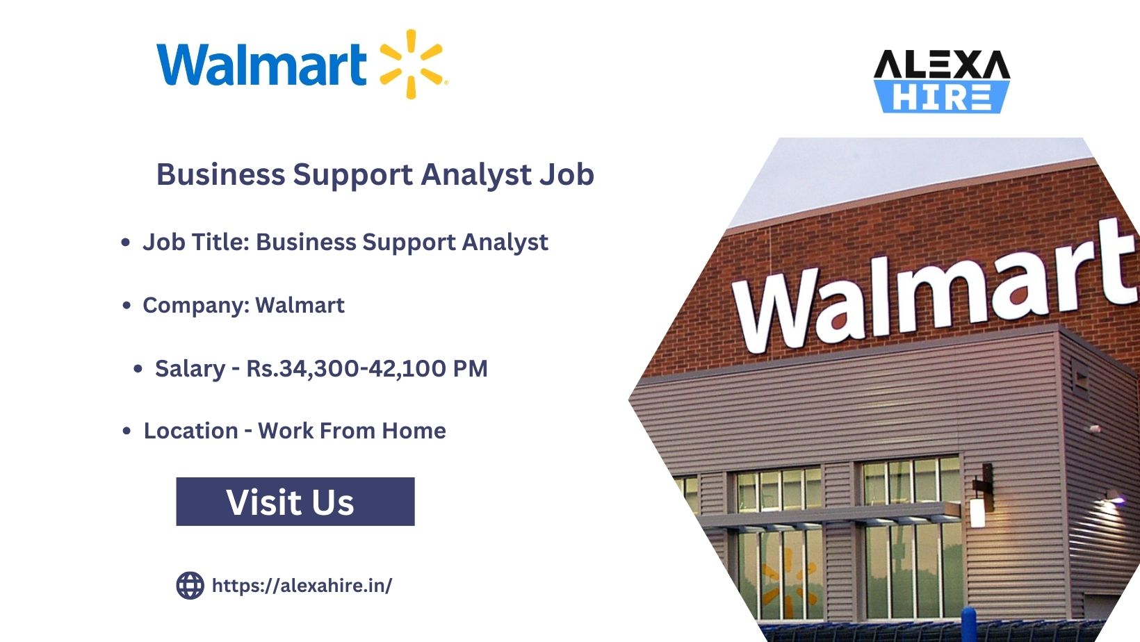 Job Opening in Walmart – Business Support Analyst| Apply Now
