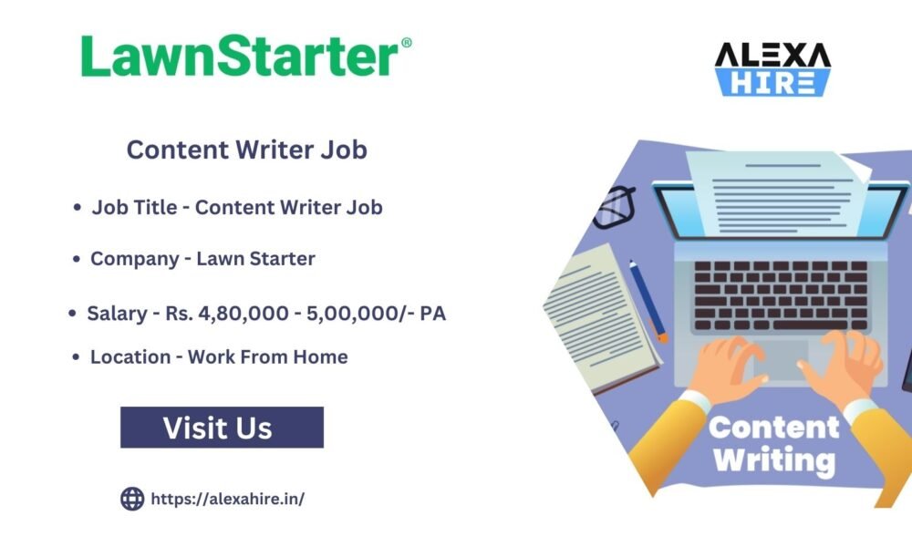 LawnStarter is hiring Content Writer Job| Work From Home