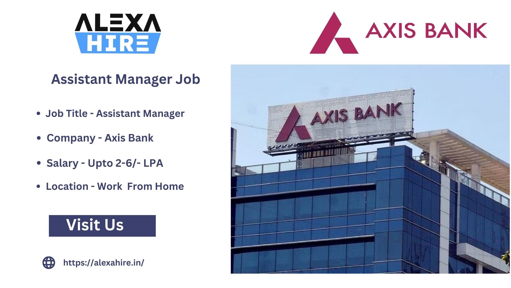 Assistant Manager Job at Axis Bank| Best Opportunity