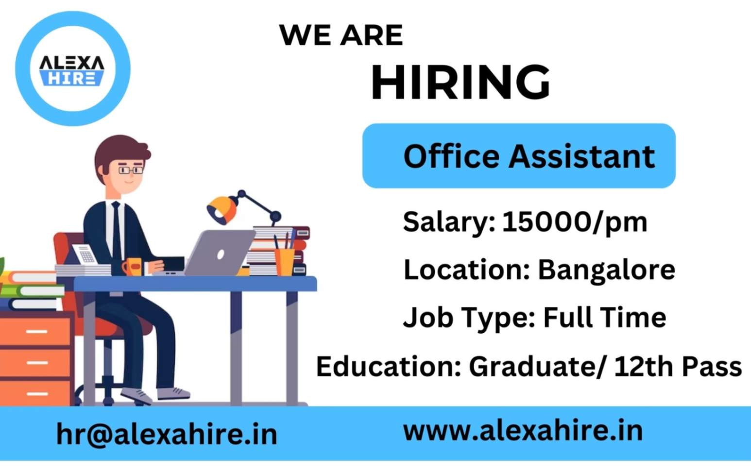 Office Assistant Job in Bangalore