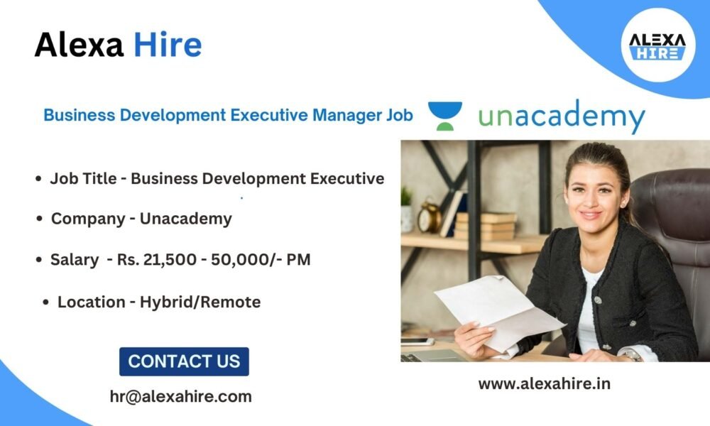 Business Development Executive Manager Job Apply Right Now