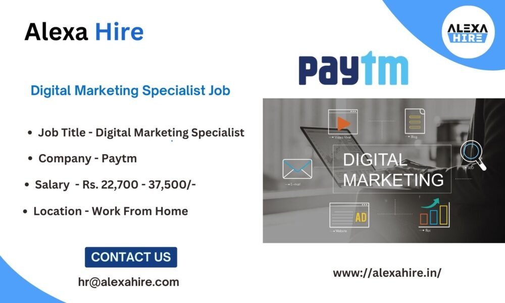 Digital Marketing Specialist Job Description Apply Now