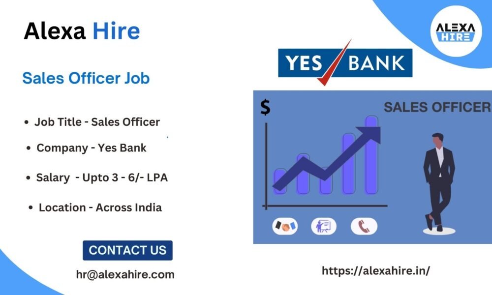Job Profile of Sales Officer at Yes Bank Best Opportunities