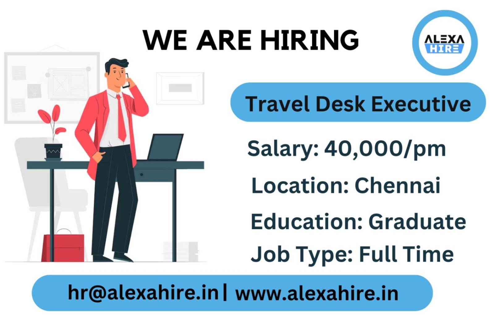 Travel Desk Executive Jobs in Chennai