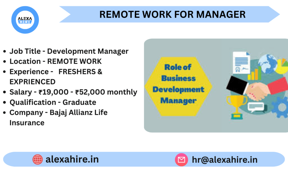 Business Development Manager Roles , Remote Work