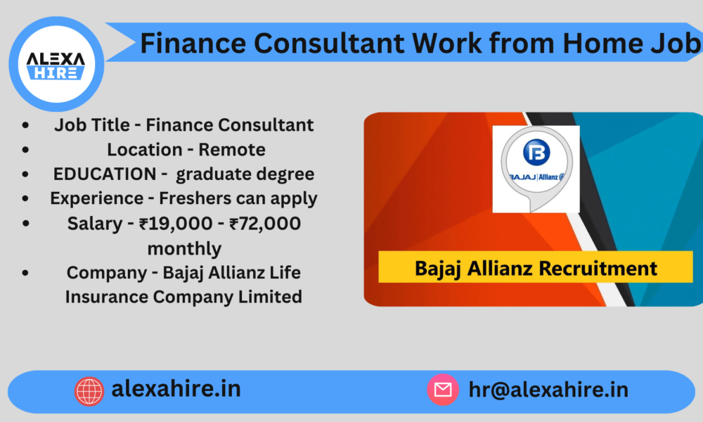 Finance Consultant Job