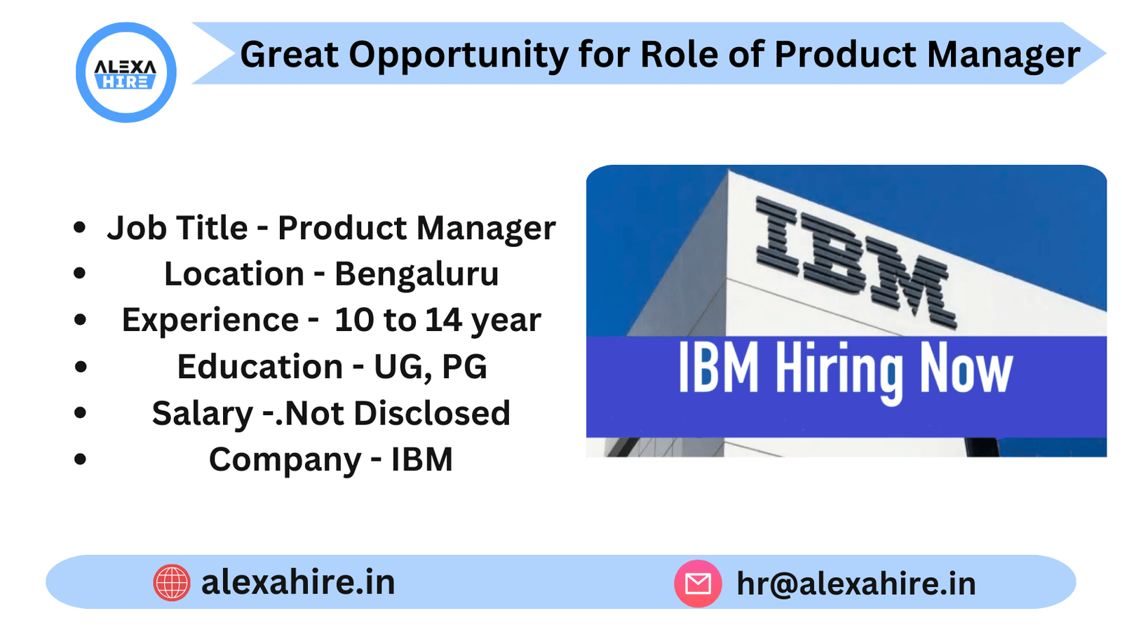 Great Opportunity for Role of Product Manager | Apply Now 2024