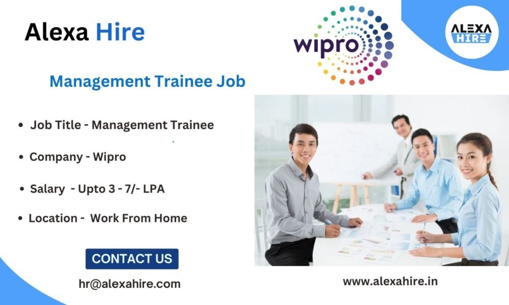 Management Trainee Job Role at Wipro Apply Right Now