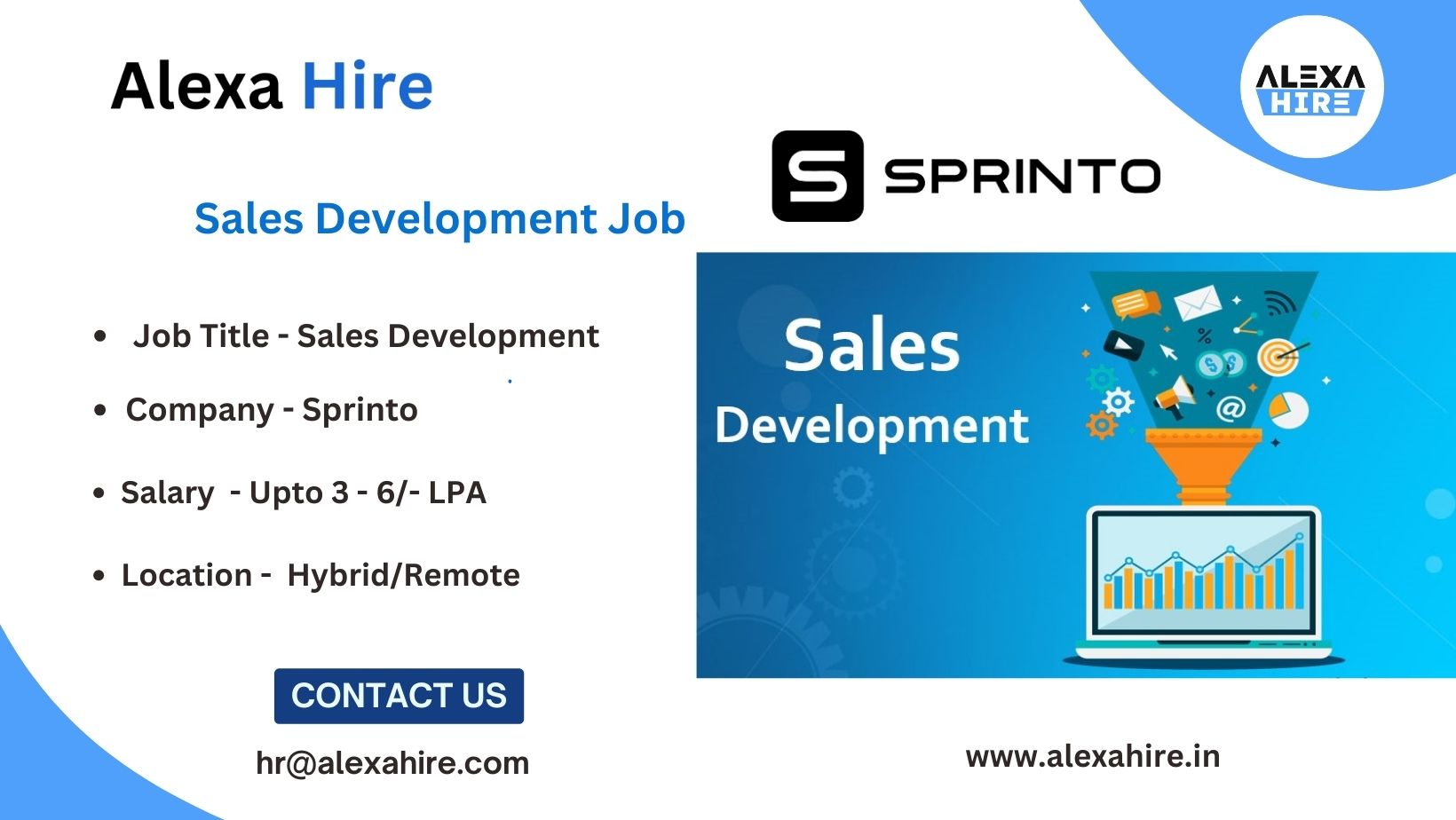 Sales Development Job at Sprinto Best Opportunity