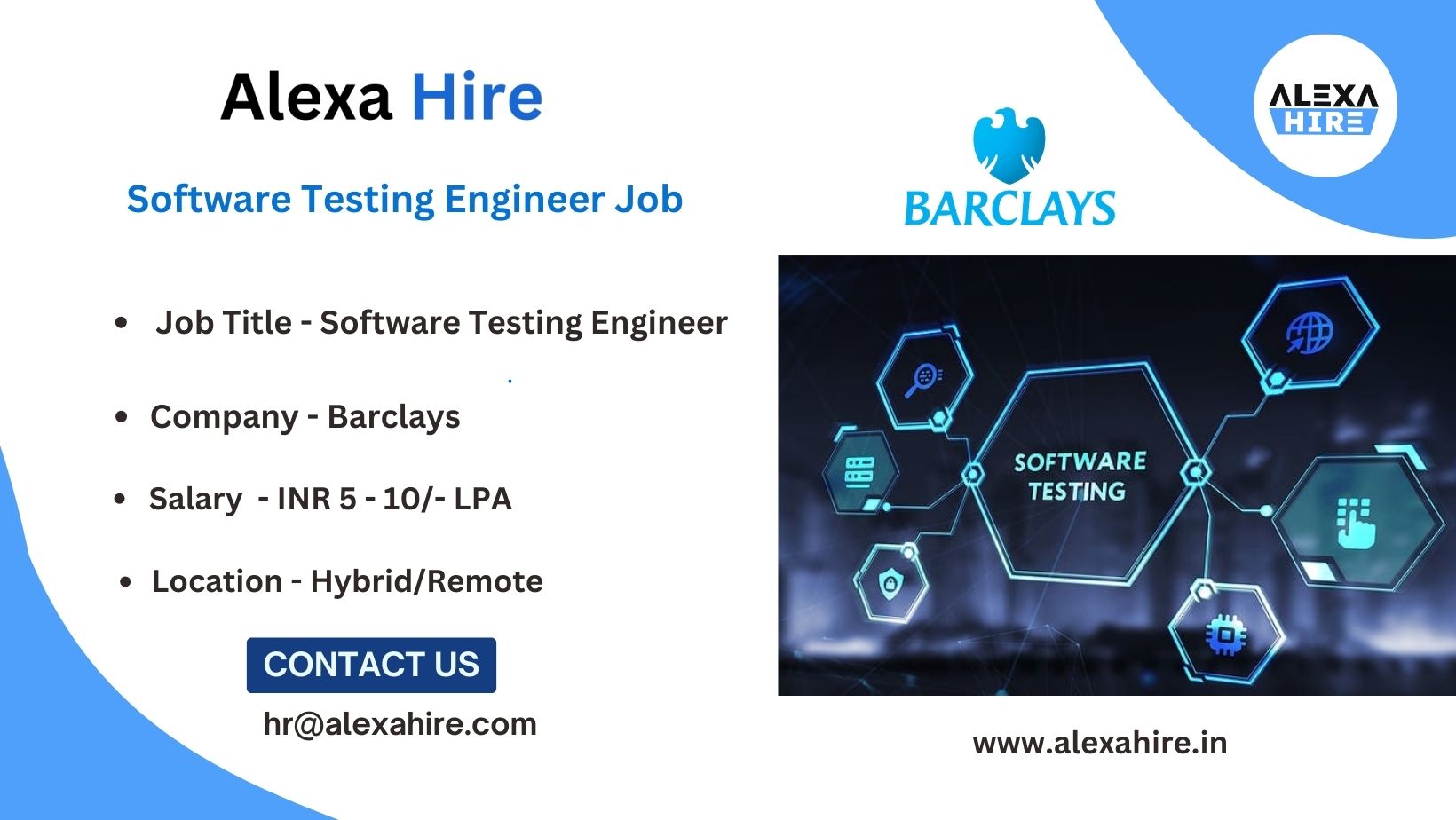 Software Testing Engineer at Barclays Apply Right Now