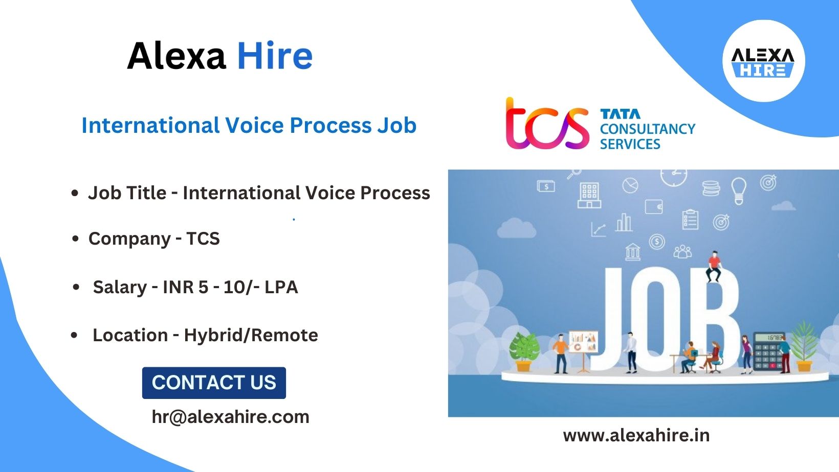 TCS Hiring International Voice Process Job Apply Right Now