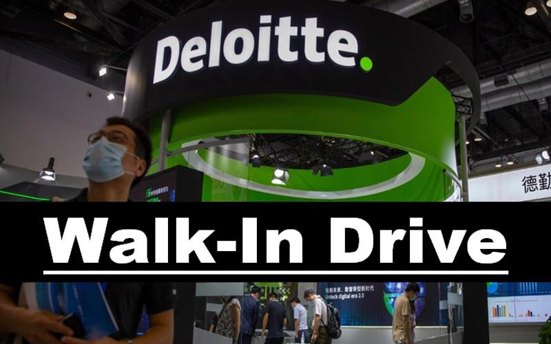 Deloitte Walk In Interview| walk in Drive| 0-4 years| Apply Now