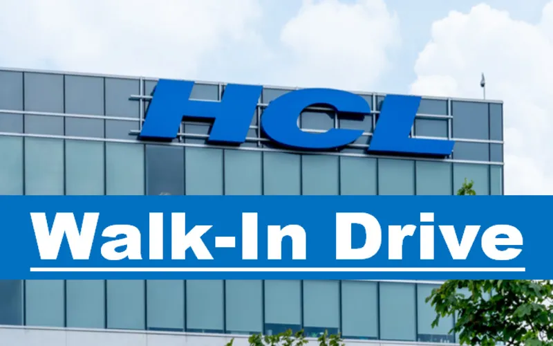 HCLTech Walk-In Drive in Noida HCLtech walk in drive for freshers across India