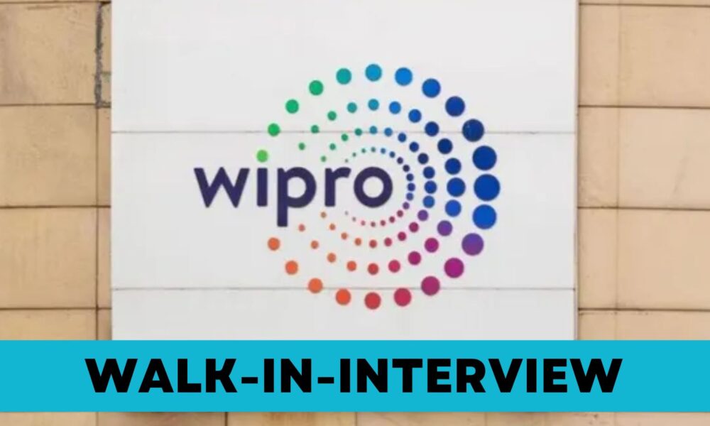 Wipro Walk-In Opportunity