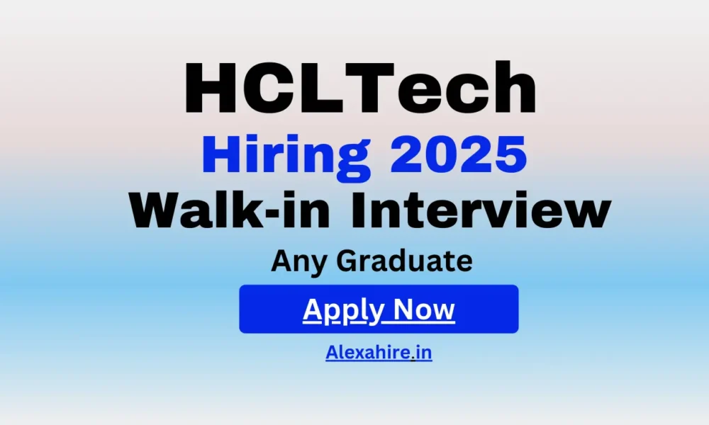 Hcltech wock-in ड्राइव नौकरियां