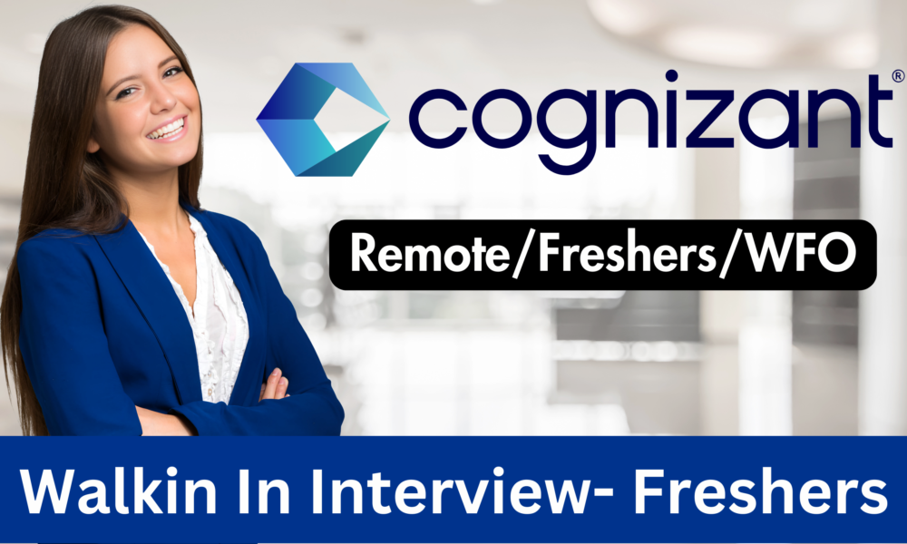 Cognizant Hyderabad Freshers Walk in Interview| 0-3 Years| Apply Now