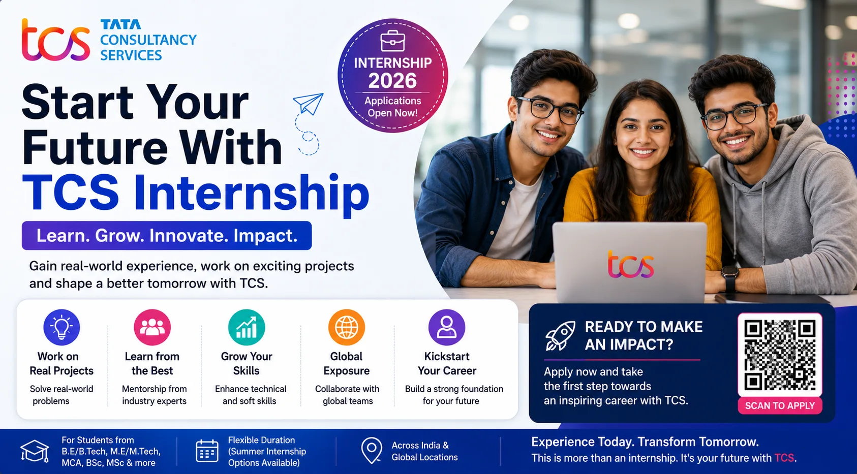 Start Your Future With TCS Internship 2026, Stiphend Rs. 15k-43k/- Per Month| New Vacancy