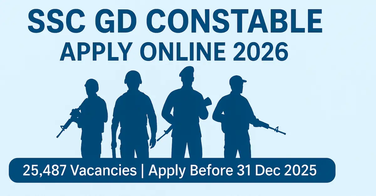 SSC GD Constable Apply Online 2026