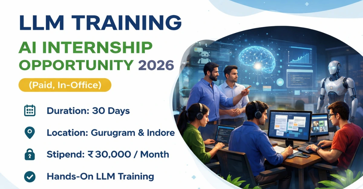 LLM Training AI Internship Opportunity 2026 (Paid, In-Office)