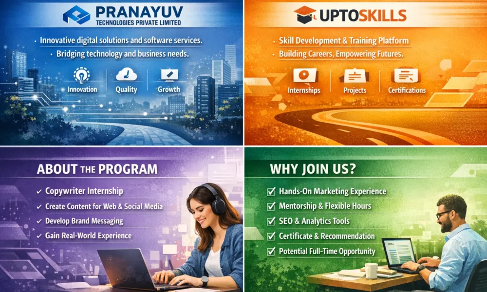Top 4 Content Writer Internship pan India