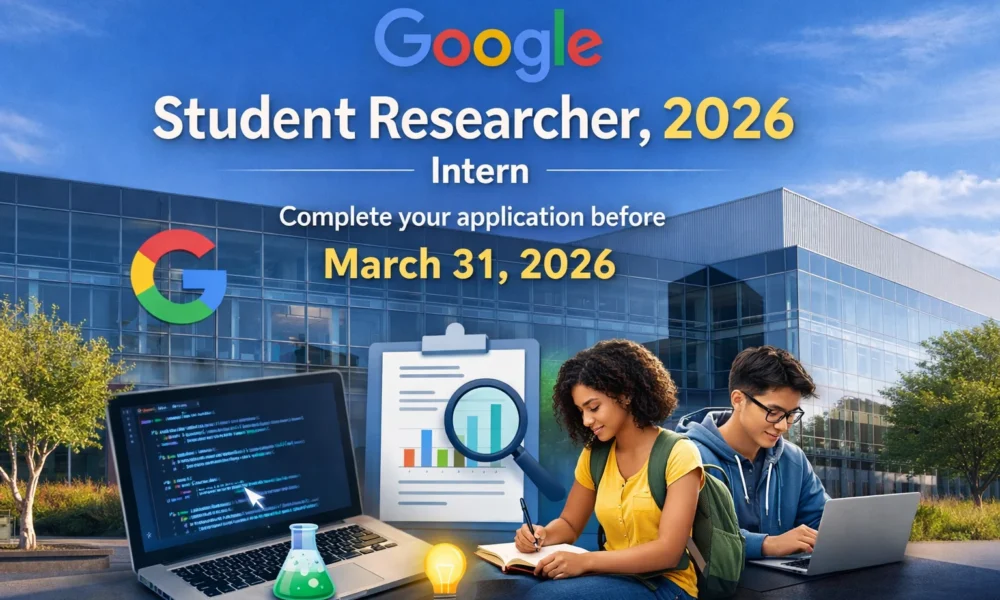 Google Student Researcher Internship 2026