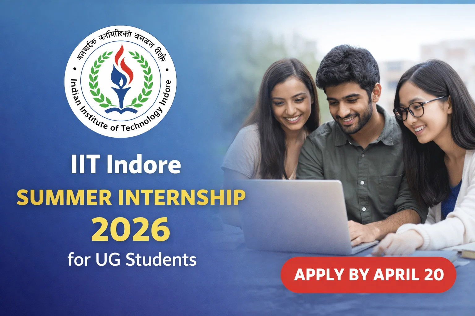 IIT Indore Summer Internship 2026 for the UG Students