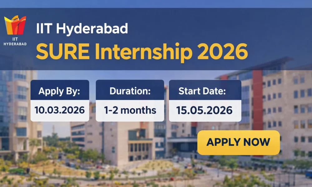 IIT Hyderabad SURE Internship 2026