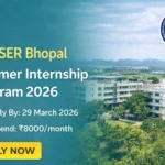 IISER Bhopal Summer Internship Program 2026