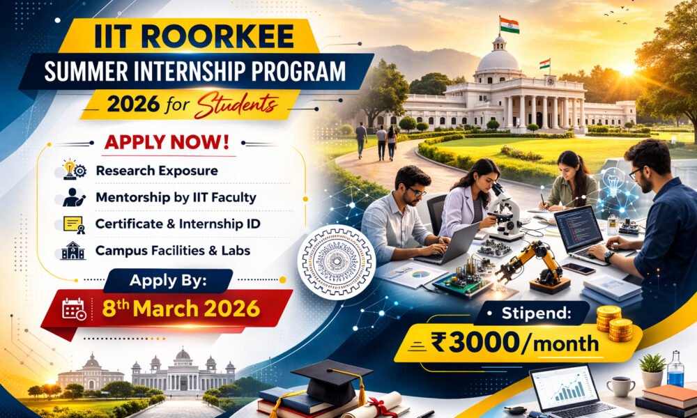 IIT Roorkee Summer Internship Program 2026