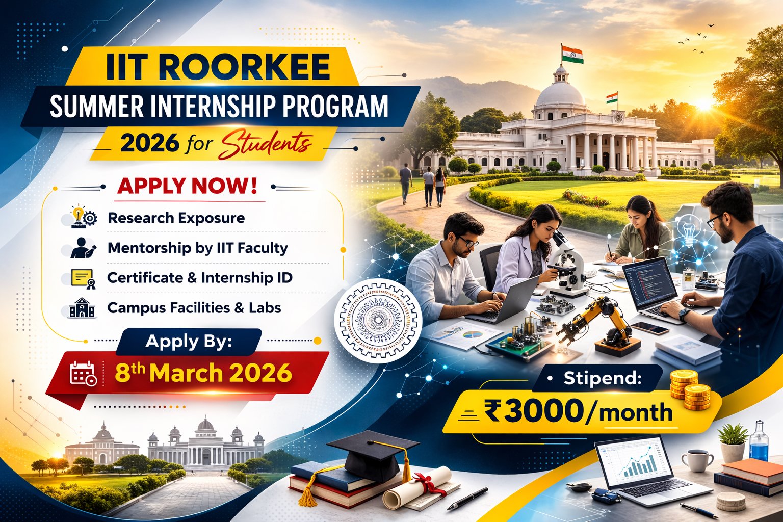 IIT Roorkee Summer Internship Program 2026 for Students