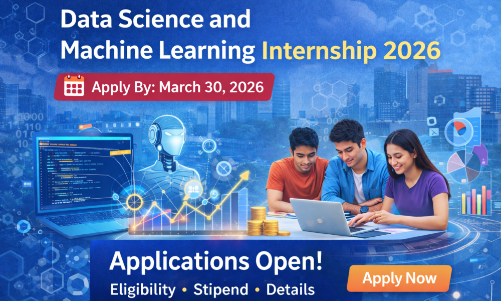 Data Science and Machine Learning Internship 2026