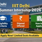IIIT Delhi Summer Internship 2026
