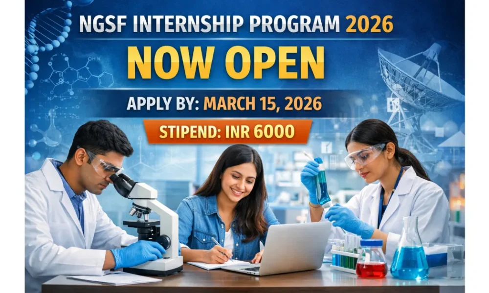 NGSF Internship Program 2026 Now Open