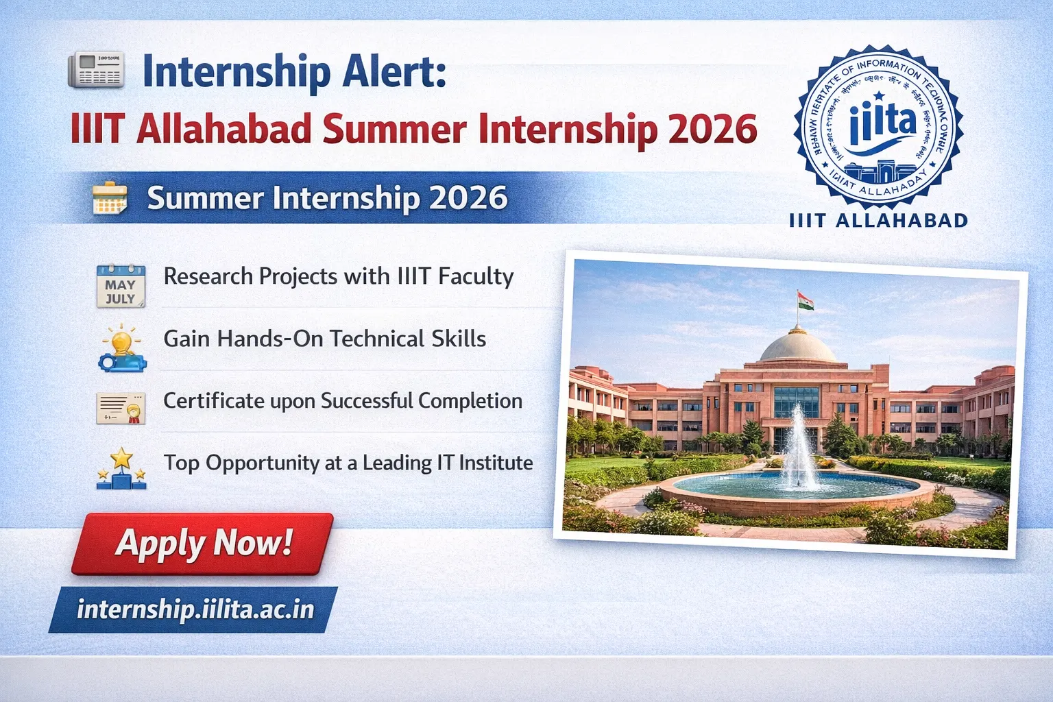 IIIT Allahabad Summer Internship 2026 (DeLTA): Apply Now – Students