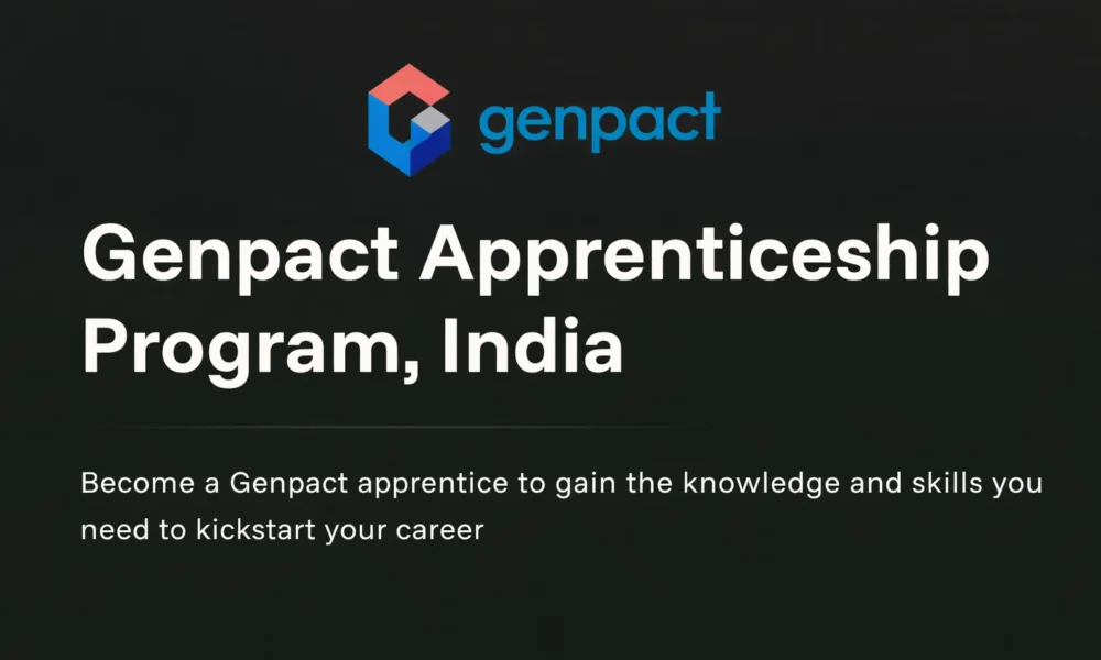 Genpact Apprenticeship Program 2026