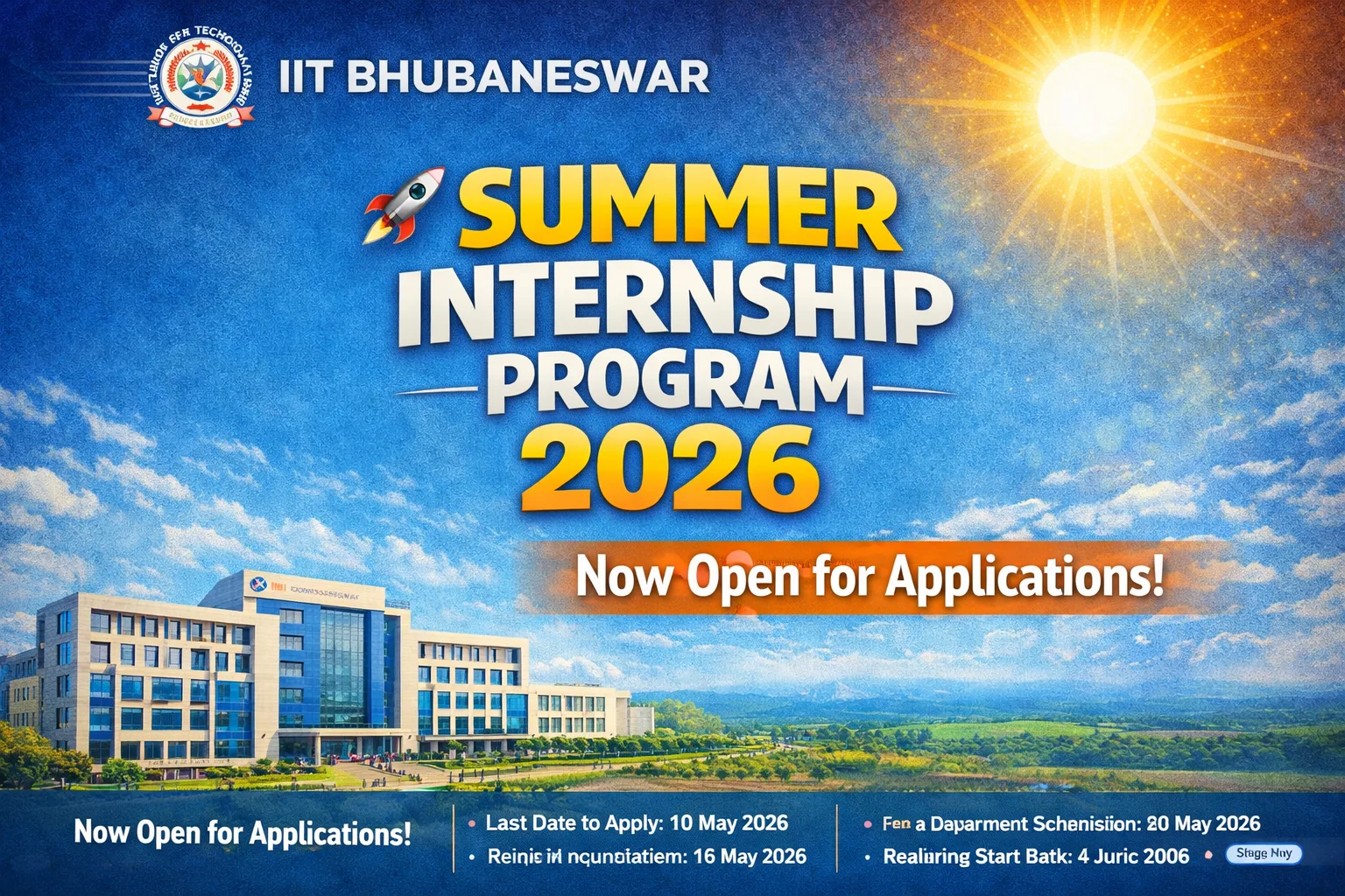 IIT DHARWAD Summer Internship Program 2026