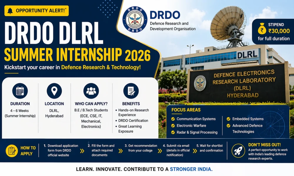 DRDO DLRL Internship 2026