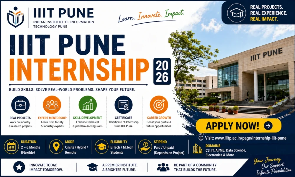 IIIT Pune Internship 2026