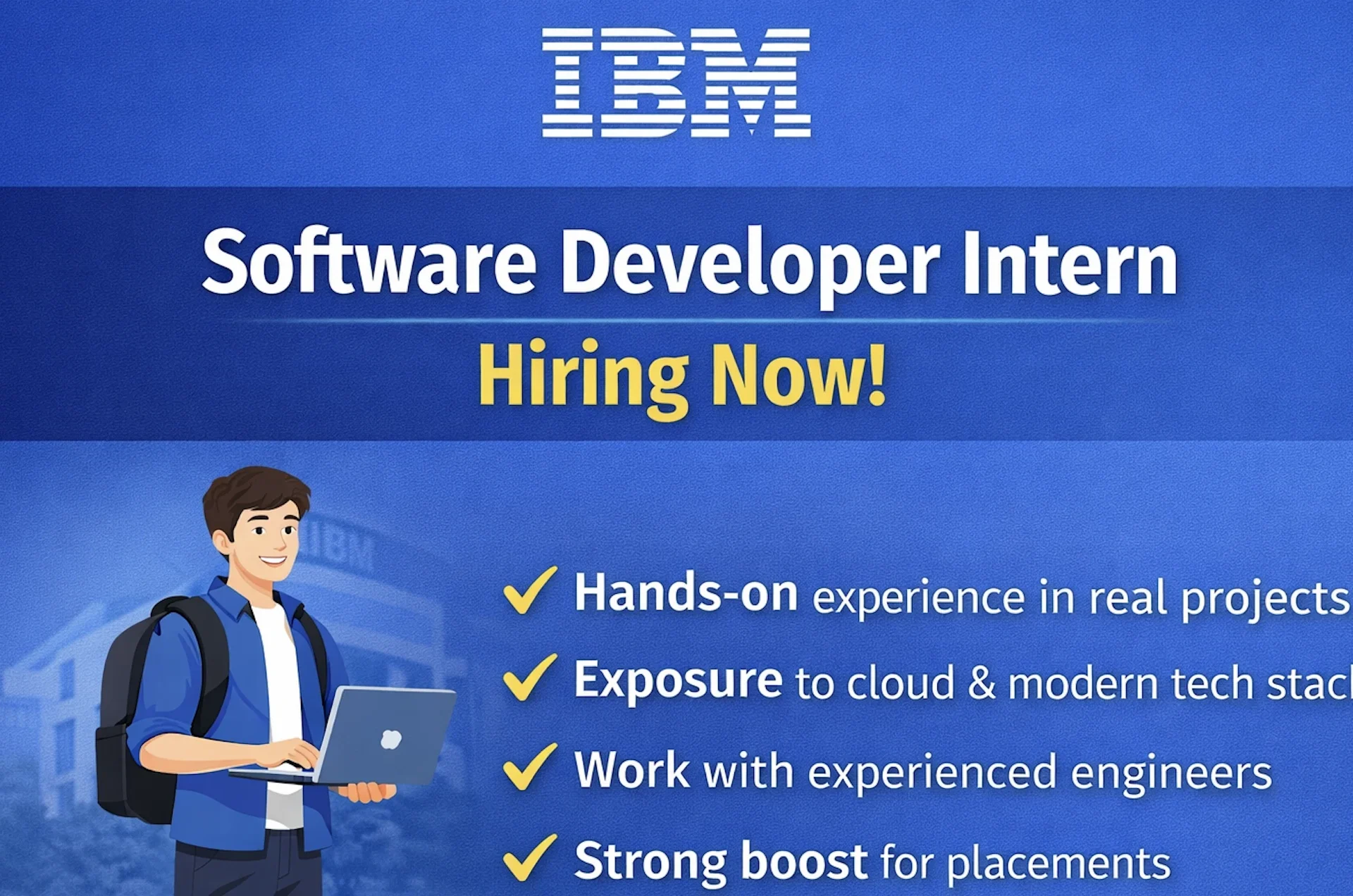 IBM Software Developer Internship 2026 | Experienced, Location, Eligibility