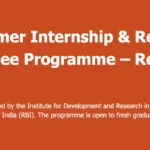 IDRBT Summer Internship Programme 2026