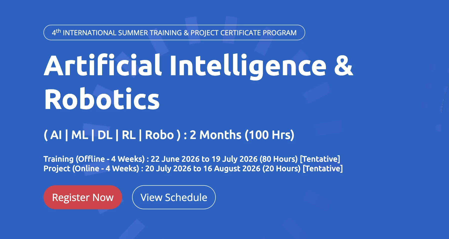 IITA Artificial Intelligence & Robotics Internsip 2026 | Last Date – Limited Seats