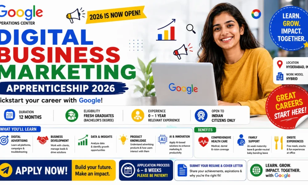 Google Digital Business Marketing Apprenticeship 2026