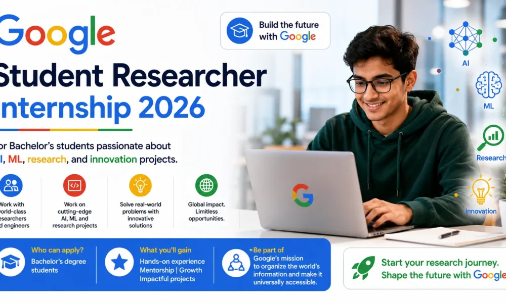 Google Student Researcher Internship 2026