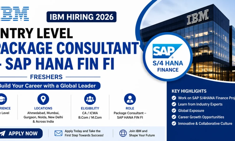 ibm Entry level pacakage consultant sap