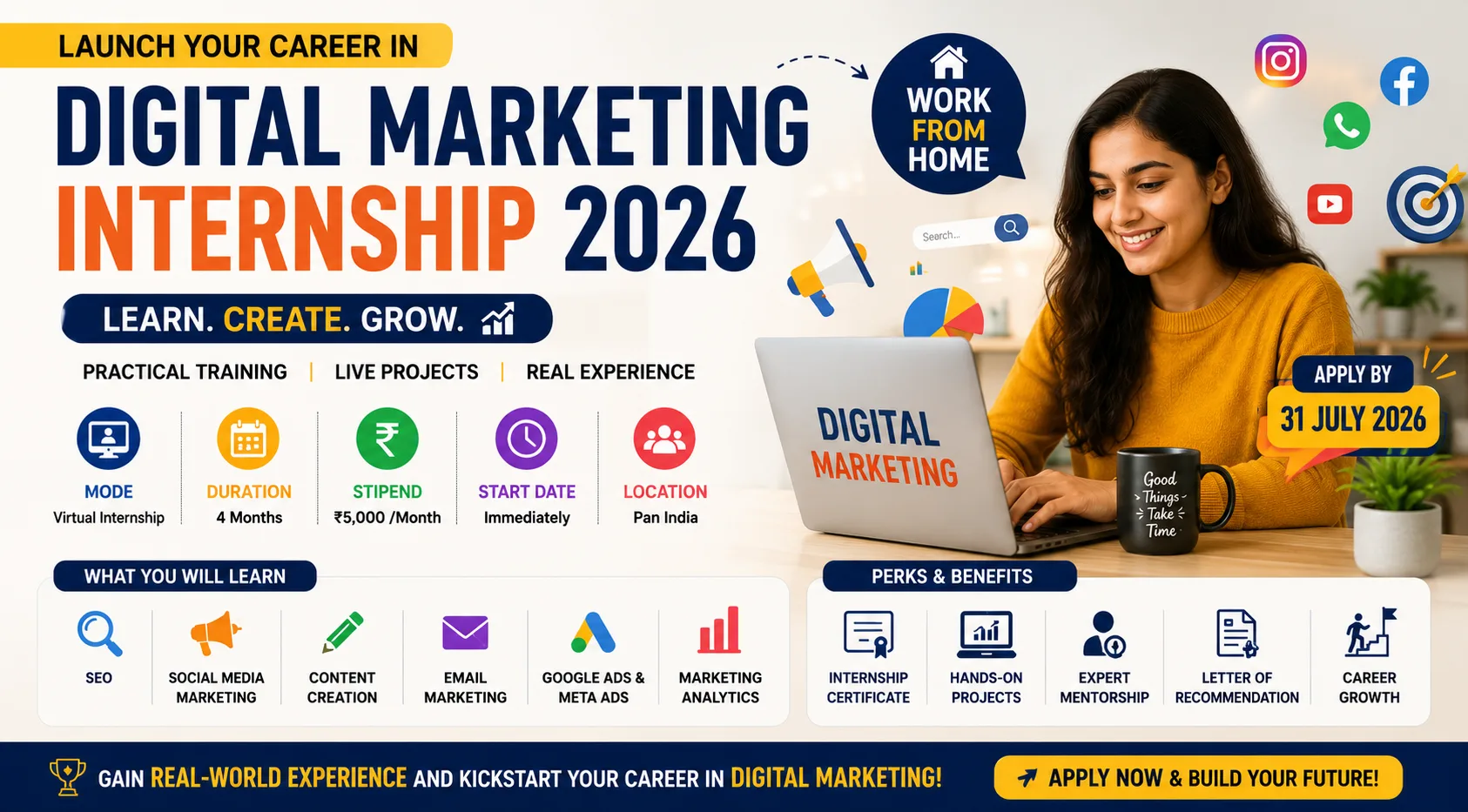 AICTE Digital Marketing Internship 2026 for Students – Freshers