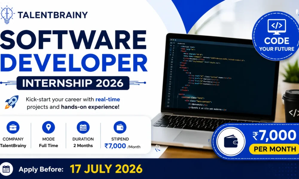 Software Developer Internship 2026