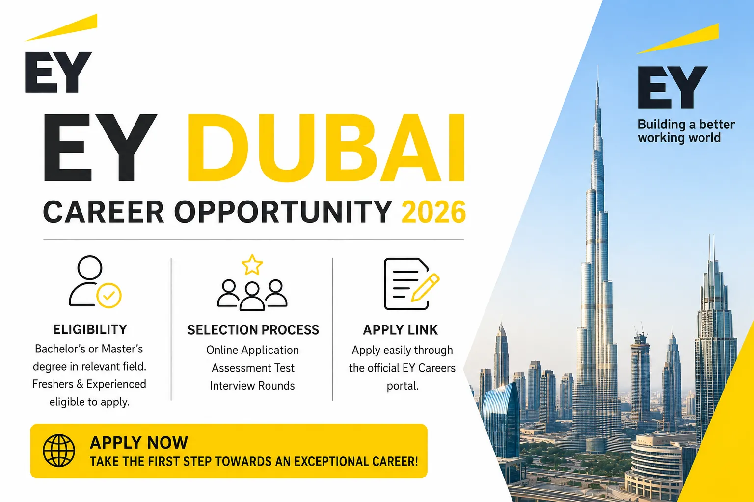 EY Dubai Career Opportunity 2026