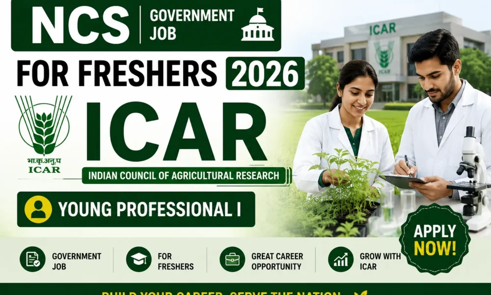 NCS Government Job for Freshers 2026